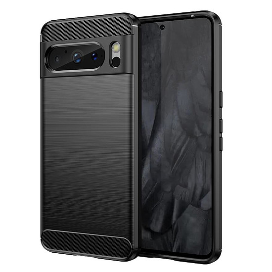 Techsuit - karbon szilikon - Google Pixel 8 Pro - fekete (KF2313184)