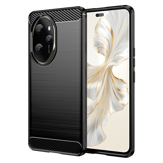 Techsuit - karbon szilikon - Honor 100 Pro - fekete (KF2317772)