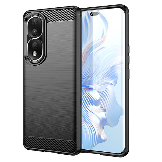 Techsuit - karbon szilikon - Honor 80 Pro / 90 Pro - fekete (KF2313844)