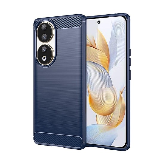 Techsuit - karbon szilikon - Honor 90 / Honor 80 - kék (KF2327987)