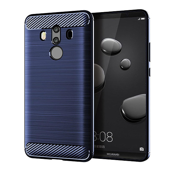 Techsuit - karbon szilikon - Huawei Mate 10 Pro - kék (KF2328094)