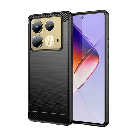 Techsuit - karbon szilikon - Infinix Note 40 - fekete (KF2337167)