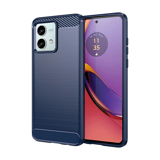 Techsuit - karbon szilikon - Motorola Moto G84 - kék (KF2328002)