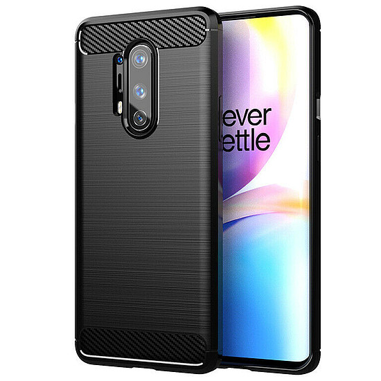 Techsuit - karbon szilikon - OnePlus 8 Pro - fekete (KF23413)