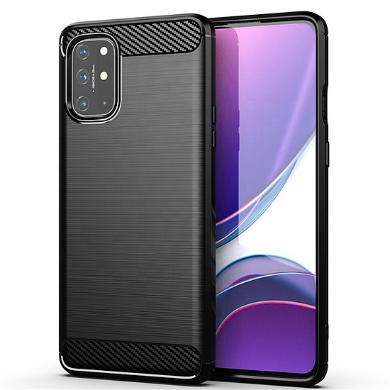 TechSuit - karbon szilikon - OnePlus 8T - fekete (KF232131)