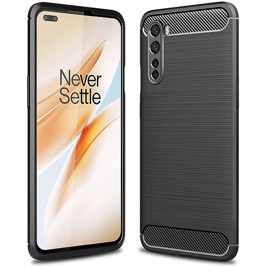 Techsuit - karbon szilikon - OnePlus Nord 5G - fekete (KF23412)