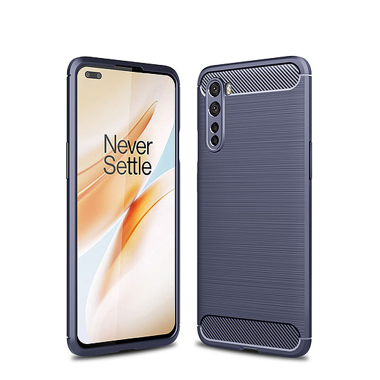 Techsuit - karbon szilikon - OnePlus Nord 5G - kék