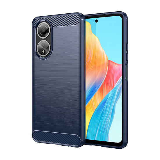 Techsuit - karbon szilikon - Oppo A58 4G - kék