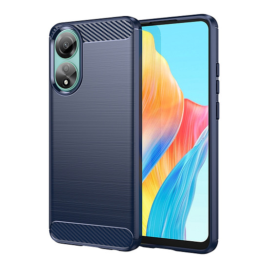 Techsuit - karbon szilikon - Oppo A78 4G - kék