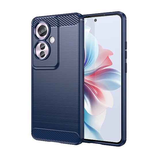 Techsuit - karbon szilikon - Oppo Reno11 F - kék