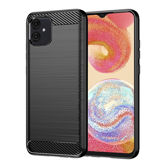 Techsuit - karbon szilikon - Samsung Galaxy A04e - fekete (KF2312528)