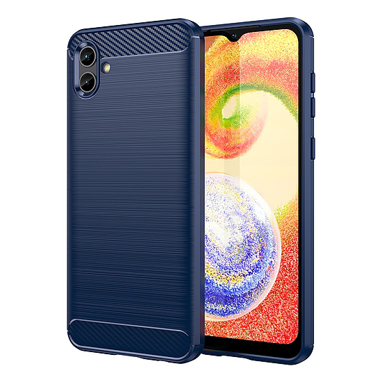 Techsuit - karbon szilikon - Samsung Galaxy A04e / M04 - kék (KF2327970)