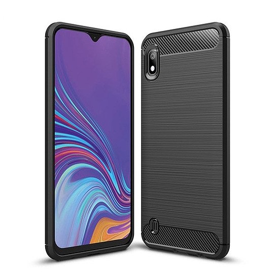 Techsuit - karbon szilikon - Samsung Galaxy A10 / M10 - fekete (KF231602)