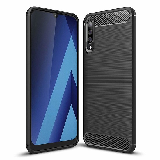 Techsuit - karbon szilikon - Samsung Galaxy A30s / A50 / A50s - fekete (KF23401)