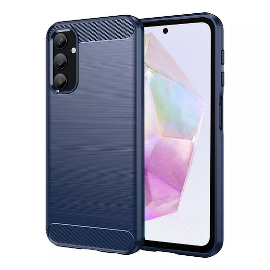 Techsuit - karbon szilikon - Samsung Galaxy A35 5G - kék (KF2328016)