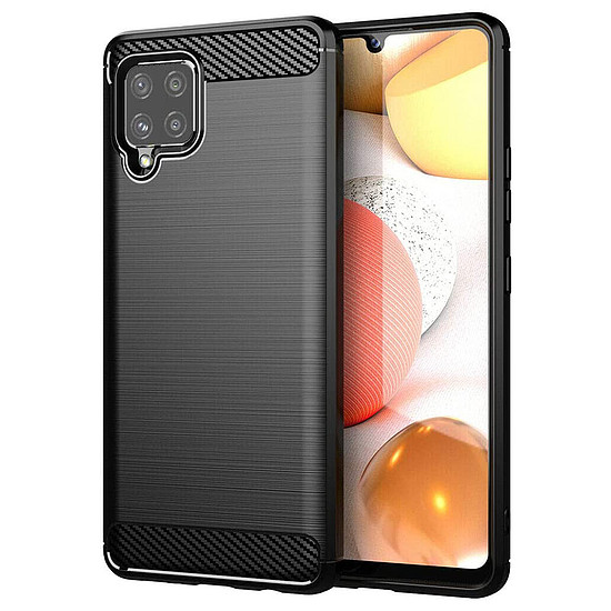 TechSuit - karbon szilikon - Samsung Galaxy A42 5G - fekete (KF233310)