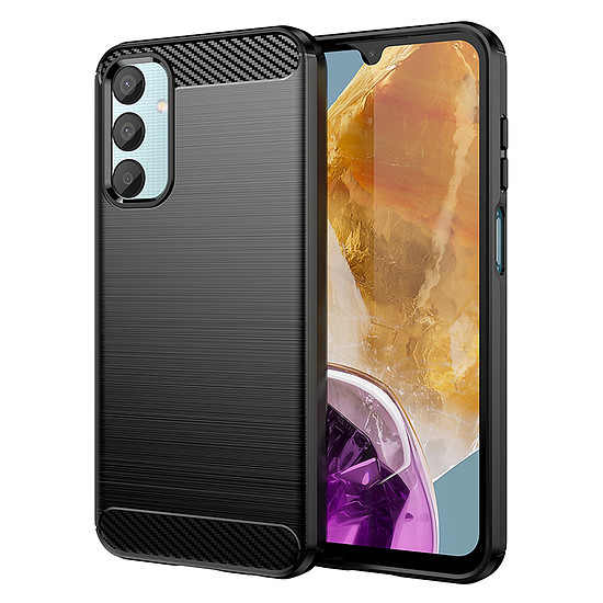 Techsuit - karbon szilikon - Samsung Galaxy M15 - fekete (KF2327045)