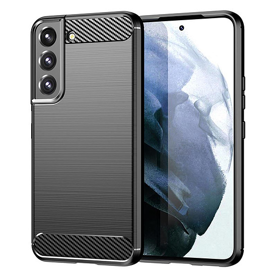 Techsuit - karbon szilikon - Samsung Galaxy S22 Plus - fekete (KF238119)