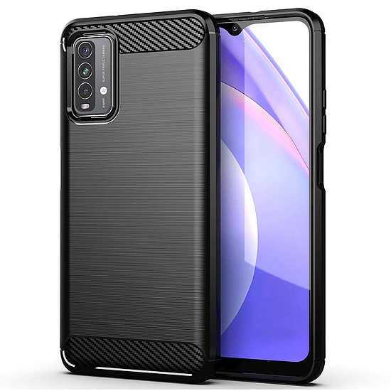 Techsuit - karbon szilikon - Xiaomi Redmi 9T / Redmi 9 Power - fekete (KF235136)