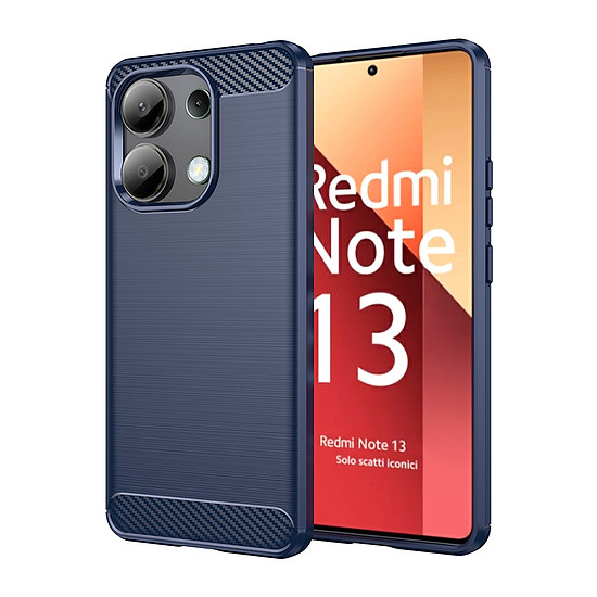 Techsuit - karbon szilikon - Xiaomi Redmi Note 13 4G - kék (KF2328025)