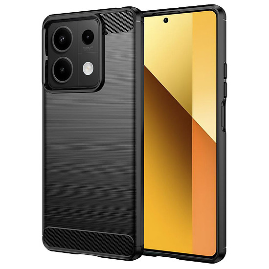 Techsuit - karbon szilikon - Xiaomi Redmi Note 13 5G - fekete (KF2315575)