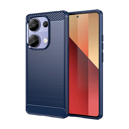 Techsuit - karbon szilikon - Xiaomi Redmi Note 13 Pro 4G / Poco M6 Pro 4G - kék (KF2328032)