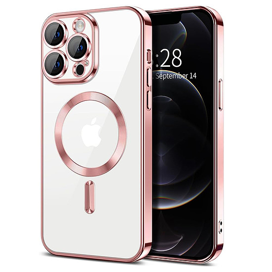 Techsuit - Luxury Crystal MagSafe - iPhone 12 Pro - rózsaszín (KF2324558)