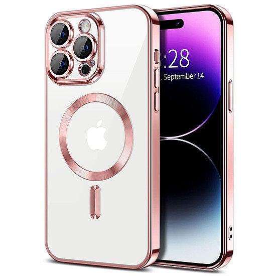 Techsuit - Luxury Crystal MagSafe - iPhone 14 Pro - rózsaszín (KF2324612)