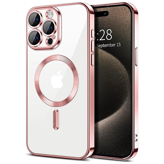 Techsuit - Luxury Crystal MagSafe - iPhone 15 Pro - rózsaszín (KF2324639)