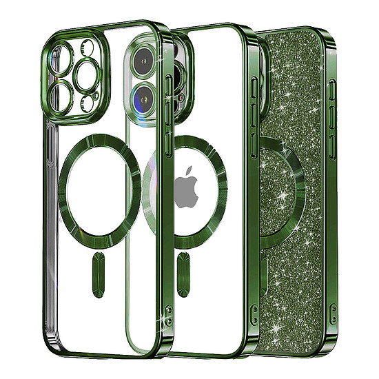 Techsuit - Luxury Glitter MagSafe - iPhone 12 Pro - Deep Green (KF2324905)