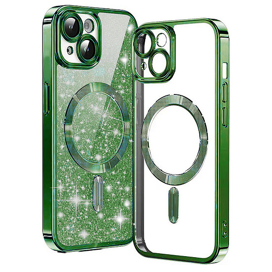 Techsuit - Luxury Glitter MagSafe - iPhone 13 - Deep Green (KF2324916)