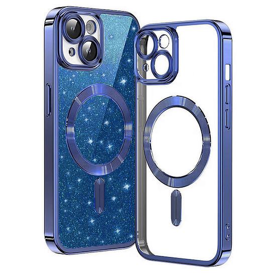 Techsuit - Luxury Glitter MagSafe - iPhone 14 Plus - Deep Blue (KF2324962)