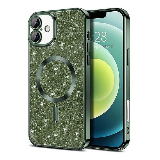 Techsuit - Luxury Glitter MagSafe - iPhone 16 Plus - Deep Green (KF2335153)