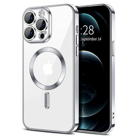 Techsuit - Luxus Crystal MagSafe - iPhone 12 Pro - Ezüst (KF2324561)