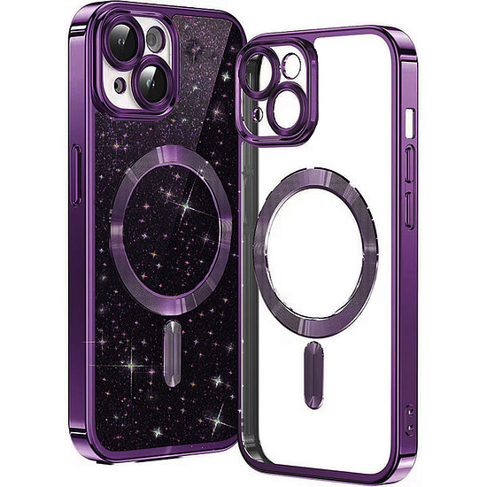 Techsuit - Luxus Glitter MagSafe - iPhone 14 Plus - Mélylila (KF2324966)