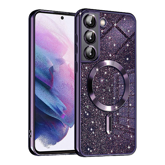 Techsuit - Luxus Glitter MagSafe - Samsung Galaxy S21 5G - Deep Purple (KF2325043)