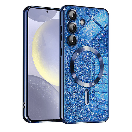 Techsuit - Luxus Glitter MagSafe - Samsung Galaxy S24 - Deep Blue (KF2325182)