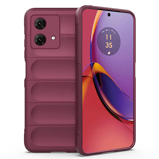 Techsuit - Magic Shield - Motorola Moto G84 - Bordeaux (KF2323065)