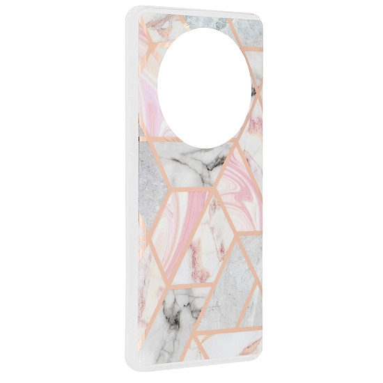 Techsuit - Marble Series - Honor Magic6 Lite - Pink Hex