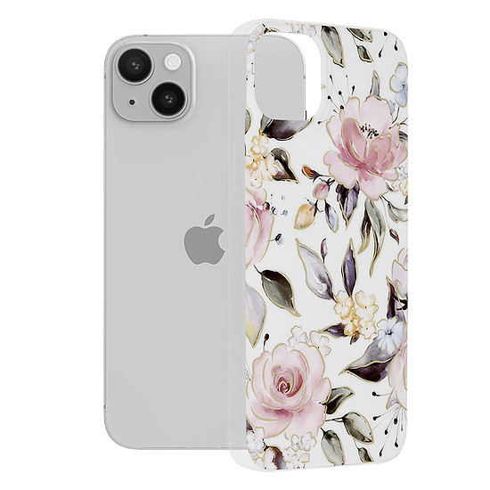 Techsuit - Marble Series - iPhone 14 Plus - Chloe White (KF2311306)