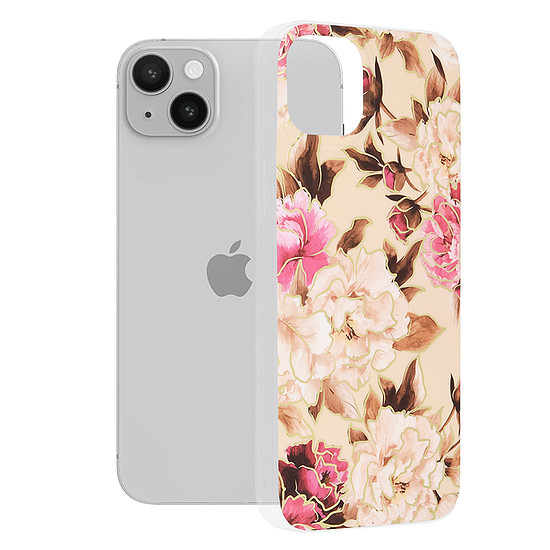 Techsuit - Marble Series - iPhone 14 Plus - Mary Berry Nude (KF2311309)