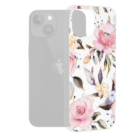 Techsuit - Marble Series - iPhone 15 - Chloe White (KF2314106)