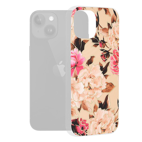 Techsuit - Marble Series - iPhone 15 - Mary Berry Nude (KF2314109)