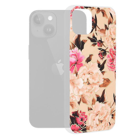 Techsuit - Marble Series - iPhone 15 Plus - Mary Berry Nude (KF2314121)