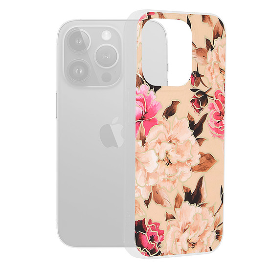 Techsuit - Marble Series - iPhone 15 Pro - Mary Berry Nude (KF2314115)