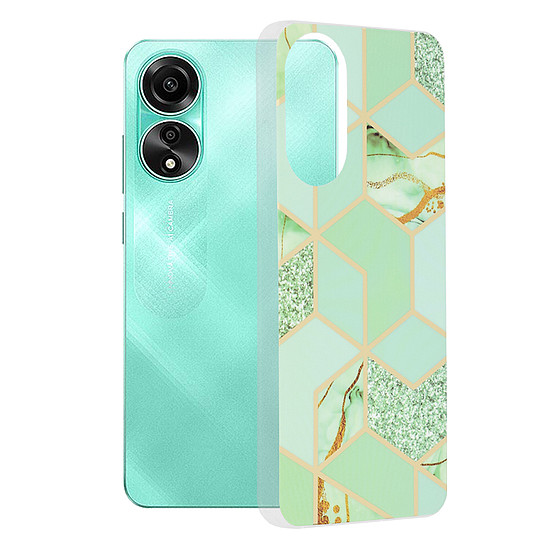 Techsuit - Marble Series - Oppo A78 4G - Green Hex