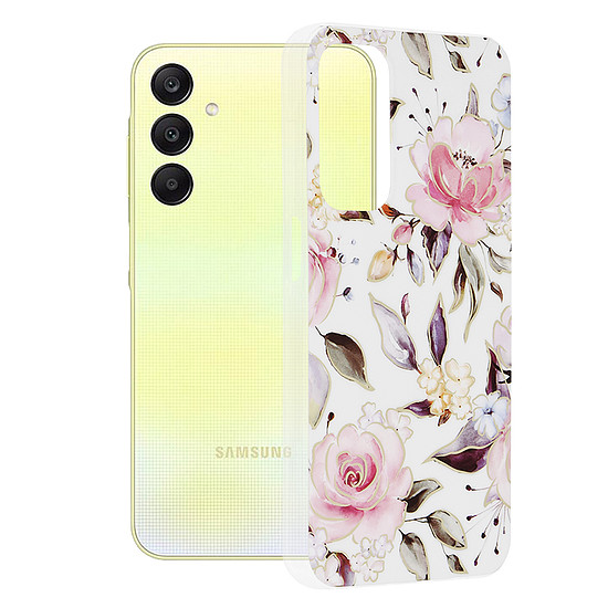 Techsuit - Marble Series - Samsung Galaxy A25 5G - Chloe White