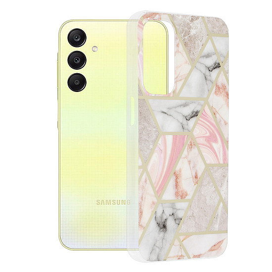 Techsuit - Marble Series - Samsung Galaxy A25 5G - Pink Hex