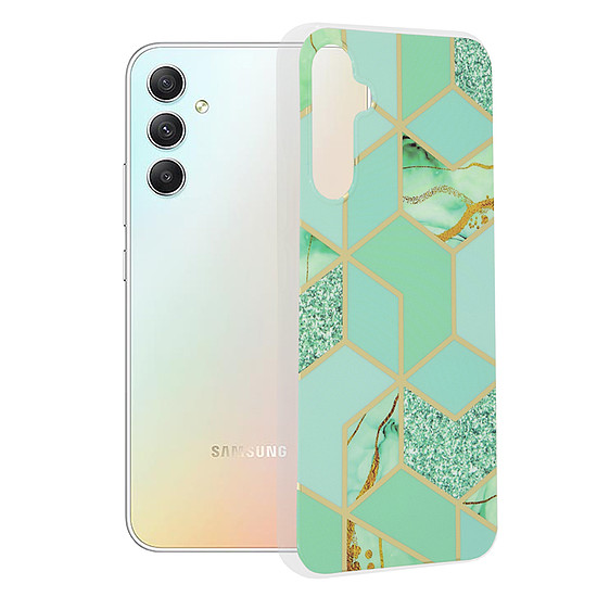 Techsuit - Marble Series - Samsung Galaxy A34 5G - Green Hex (KF2312207)