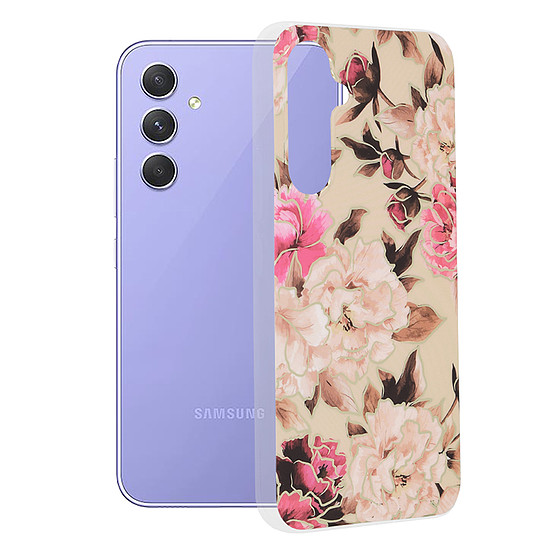 Techsuit - Marble Series - Samsung Galaxy A54 - Mary Berry Nude (KF2312202)